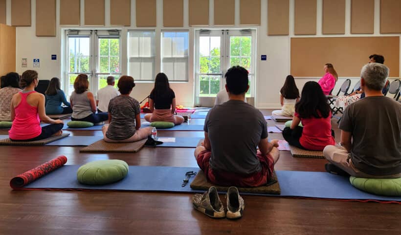 Meditation with a monk is a free meditation session. It program happens every other Saturday in Irvine, California.