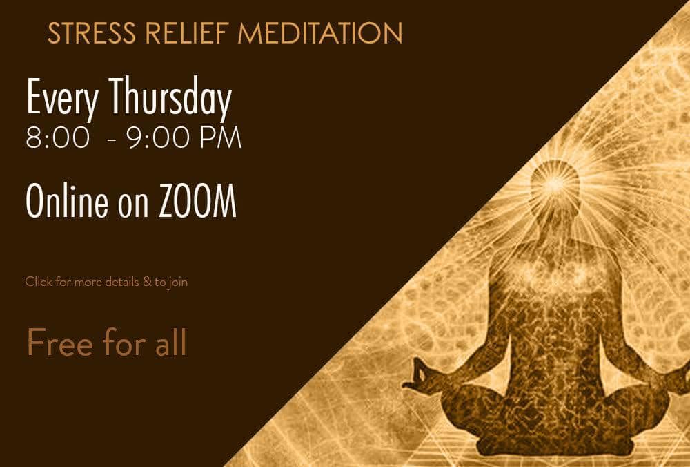 stress relief meditation online meditation session via zoom