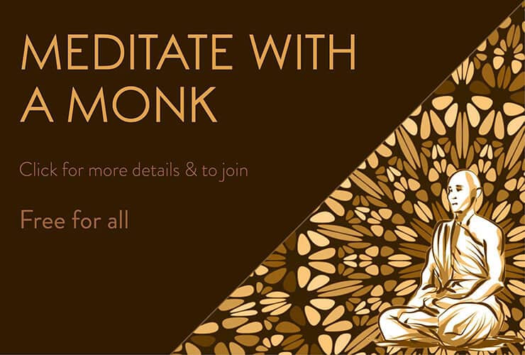 Meditate With A Monk in Irvine. Every other saturday.