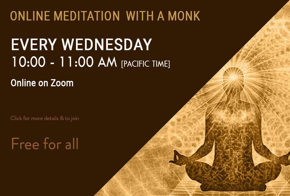 Online Meditation With A Monk.